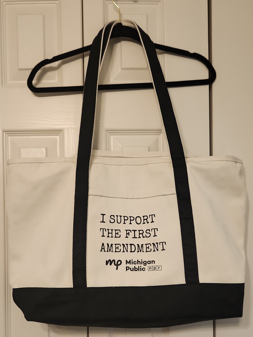 Michigan Public Radio NPR Canvas Tote Bag - Membership Drive Bag